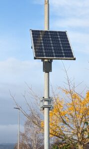 Solarpanel ohne Geschwindgkeitsanzeigetafel